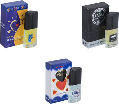 

My Tunes Combo ILU-Kabra Black-Younge Heart blue Eau de Toilette - 60 ml(For Men & Women)