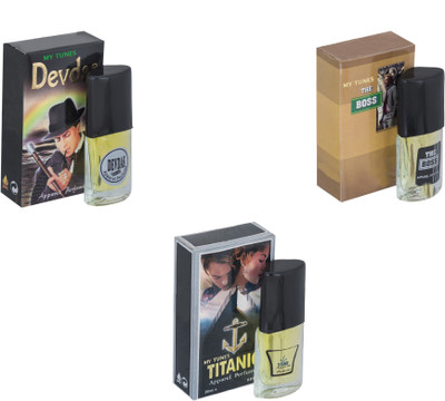 

My Tunes Combo Devdas-The Boss-Titanic Eau de Toilette - 60 ml(For Men & Women)