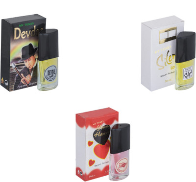 My Tunes Combo Devdas-Silent Love-Younge Heart Red Eau de Toilette - 60 ml(For Men & Women)