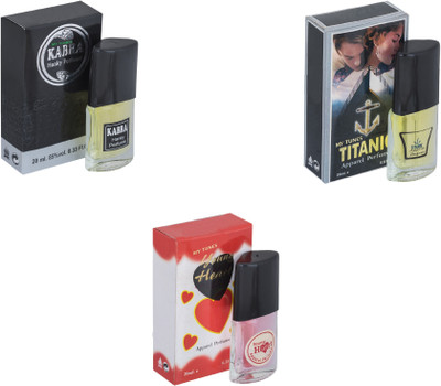 

My Tunes Combo Kabra Black-Titanic-Younge Heart Red Eau de Toilette - 60 ml(For Men & Women)