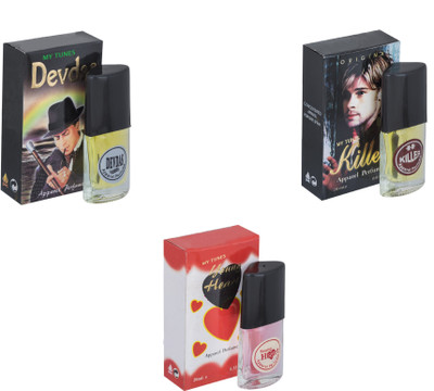 My Tunes Combo Devdas-Killer-Younge Heart Red Eau de Toilette - 60 ml(For Men & Women)