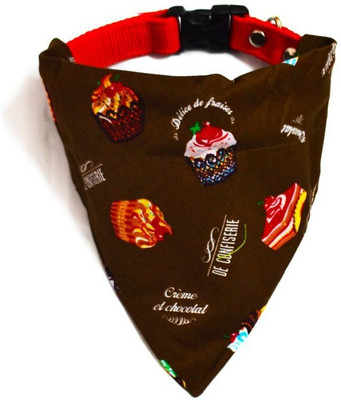

That Dog In Tuxedo Cupcake Bandana Dog Everyday Collar(, Brown
