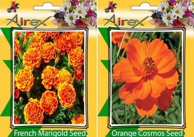 

Airex French Marigold, Orange Cosmos Seed(20 per packet)
