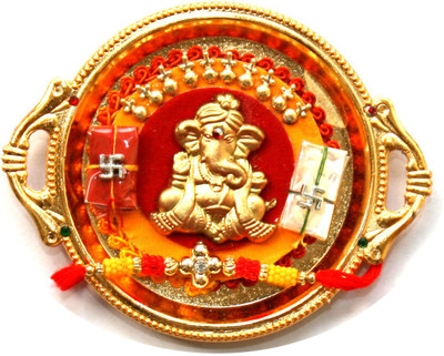 

Heirloom Quality Small Rakhi Thali For Brother Plastic(1 Pieces, Multicolor)