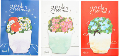 

Fusen collection Flower 20 Sheets Sticky-notes, 3 Colors(White)