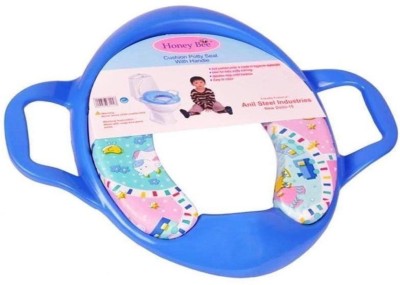 49% OFF on Honey bee Cushioned Potty Seat with Handle Potty Seat(Blue ...