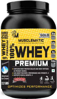 

Musclematic PREMIUM Whey Whey Protein(1 kg, American Icecream)