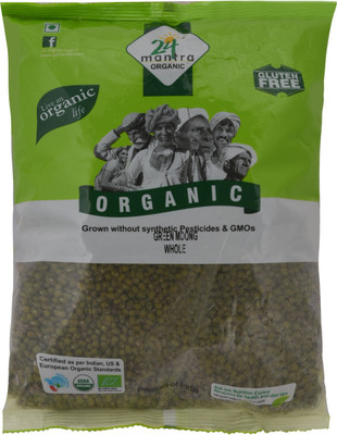 

24 Mantra Organic Moong Dal Green (Whole, 1 kg)