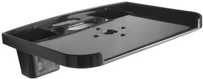 

NAOE SET TOP BOX & REMOTE HOLDER Plastic Wall Shelf(Number of Shelves - 1, Black)