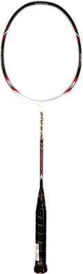 

Li-Ning G-Tek 68 Lite White, Red Strung Badminton Racquet(G2 - 3.75 Inches, 89 g), Red;white