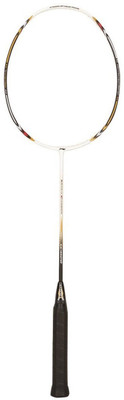 

Li-Ning Ultra Carbon 3120 White, Grey Unstrung Badminton Racquet(G2 - 3.75 Inches, 89 g), Grey;white