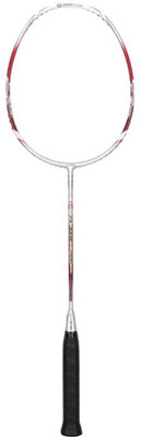 

Li-Ning N55 II White, Red Unstrung Badminton Racquet(G2 - 3.75 Inches, 89 g), Red;white