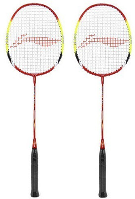 

Li-Ning Q30 Badminton Strung Racket - Pack of 2 Blue, Red Strung Badminton Racquet(G5 - 3 Inches, 180 g)