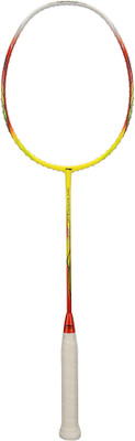 

Li-Ning WIndstorm 500 Yellow, Red Unstrung Badminton Racquet(G2 - 3.75 Inches, 79 g), Red;yellow