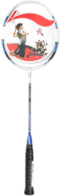

Li-Ning Flame N50 II Blue, White Unstrung Badminton Racquet(G2 - 3.75 Inches, 89 g)