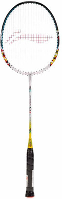 

Li-Ning Q-6 White, Blue Strung Badminton Racquet(G2 - 3.75 Inches, 89 g), Blue;white