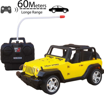 

Toys spot Premium Quality Super Rc Jeep 1:20 with 27 MHZ controller(Multicolor)