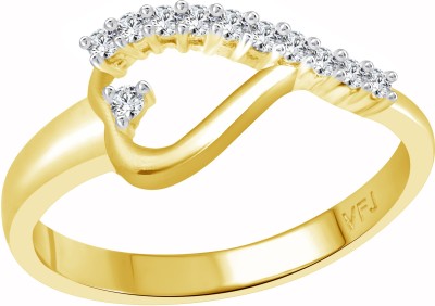 VIGHNAHARTA Stunning Finger Heart [VFJ1126FRG10] Alloy Cubic Zirconia Gold Plated Ring