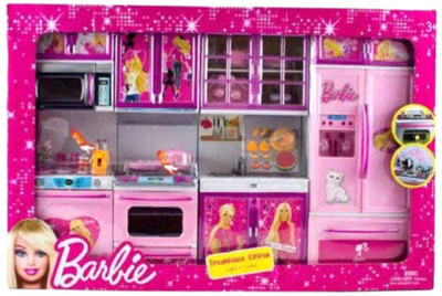 

Dhawani Latest Pink Barbie Kitchen Set