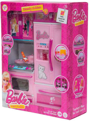 

Dhawani Latest Pink Barbie Modern Kitchen Set
