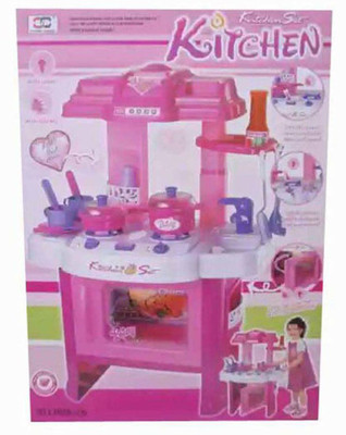 

Dhawani Latest Pink Plastic Kitchen Set