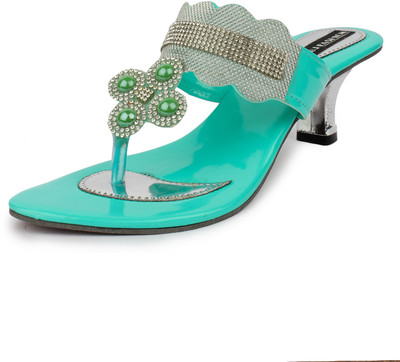 

ABJ Fashion Women Green Heels