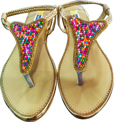 

Fashionitz Women Gold Flats
