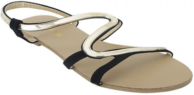 

estatos Women Black Flats
