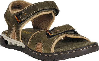 

KOXKO Men Olive Sports Sandals