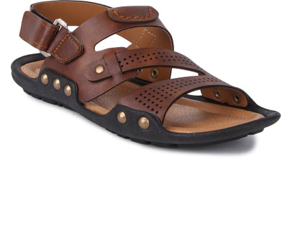 

Feather Leather Men Brown Sandals