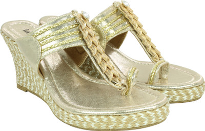 

Inc. Women Gold Sandals