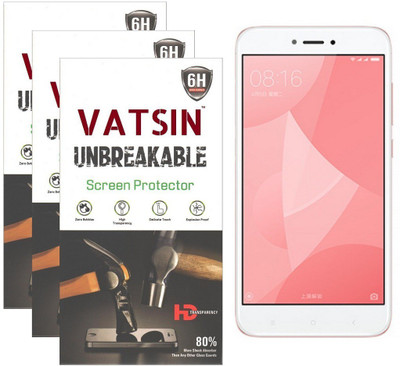 

Vatsin Impossible Screen Guard for Xiaomi Redmi 4X, Transparent