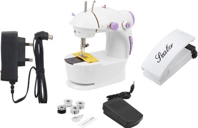Benison India 4 In 1 Mini Electric Power Mode With Sealer Electric Sewing Machine ( Built-In Stitches 45)