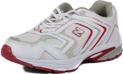 

Nicholas Running Shoes For Men(White, White red