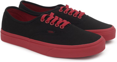 

Vans AUTHENTIC Sneakers For Men(Black, Maroon, (pop outsole) black/racing red