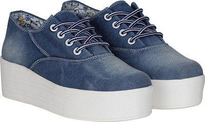 

Kraasa Mayo Canvas Shoes For Women(Blue