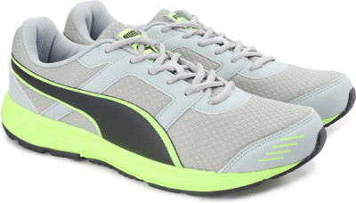 

Puma Harbour Fashion DP Running Shoes For Men(Grey, Quarry-puma black-safety yellow