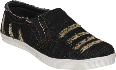 20% OFF on DESI JUTA Bustle Canvas Shoes For Men(Black) on