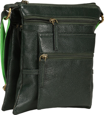 

Leather Giant Girls Casual Black Genuine Leather Sling Bag