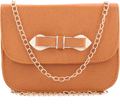 

Fristo Women Casual Tan PU Sling Bag