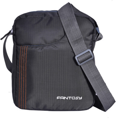 

Fantosy Men Casual Grey Polyester Sling Bag