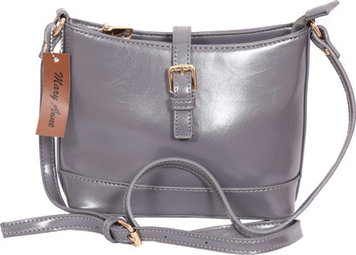 

Mary Anne Women Casual Grey Leatherette Sling Bag