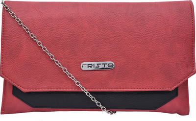 

Fristo Women Casual Red PU Sling Bag