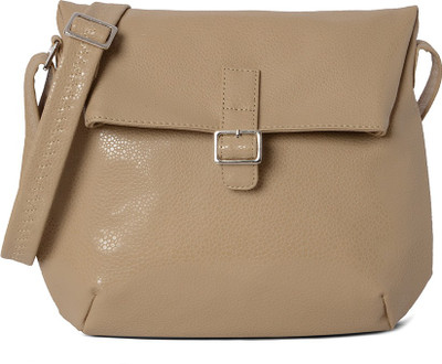 

Baggit Women Casual Beige Leatherette Sling Bag
