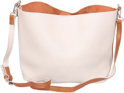 

Mary Anne Women Casual Brown, White Leatherette Sling Bag