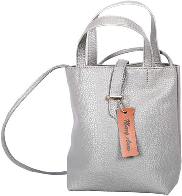 

Mary Anne Women Casual Grey Leatherette Sling Bag