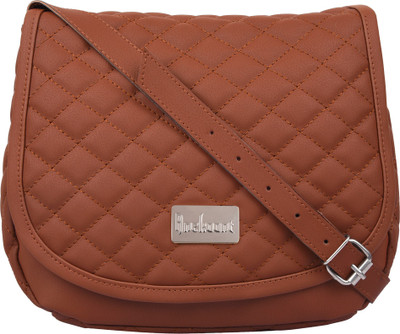 

Anekaant Women Casual Tan PU Sling Bag