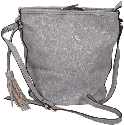 

Mary Anne Women Casual Grey Leatherette Sling Bag
