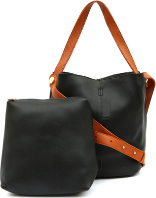 

Pepgirls Girls Casual Black PU Sling Bag