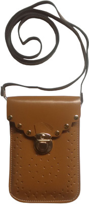 

DNS DESIGNER COLLECTION Girls Casual Brown Leatherette Sling Bag